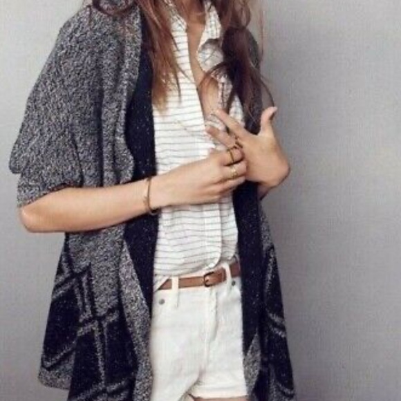 Madewell All Angles batwing diamond print cardigan - Picture 3 of 7